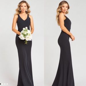 Show Me Your Mumu Morgan Gown in Black Crape